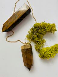 Tiger's Eye Point Necklace