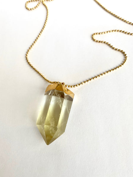 Lemon Quartz "Optimism & Clarity" Necklace
