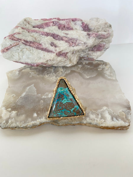 Turquoise Triangle Ring