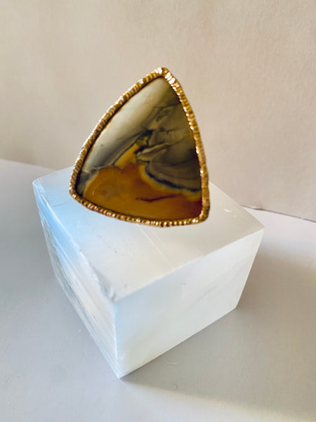Jasper Triangle Ring