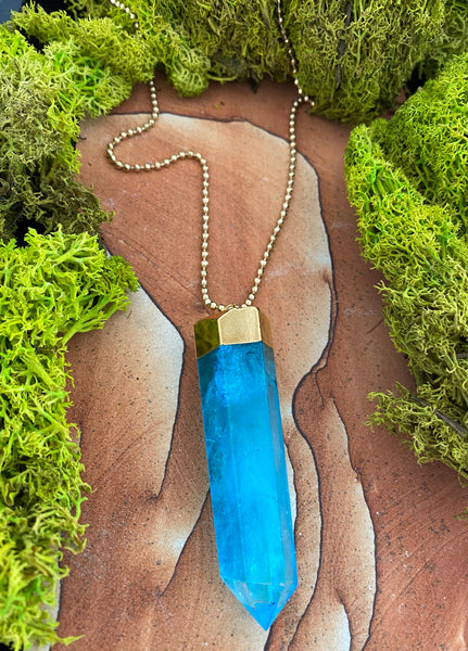 Aqua Aura Dreamy Quartz Necklace
