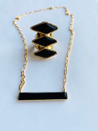 Onyx Bar Necklace