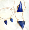 Lapiz Lazuli Triangle Necklace