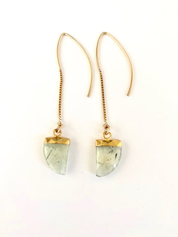 Prehnite "the loving crystal" earrings