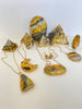 Bumblebee Jasper Triangle "Removal of Blockages" Earrings