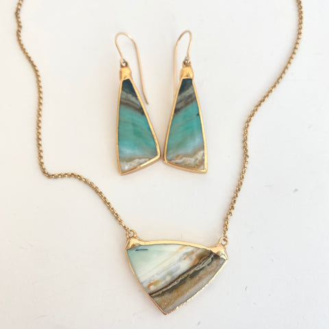 Opalized Wood Transformation Necklace