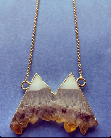 Citrine Mountain Necklace